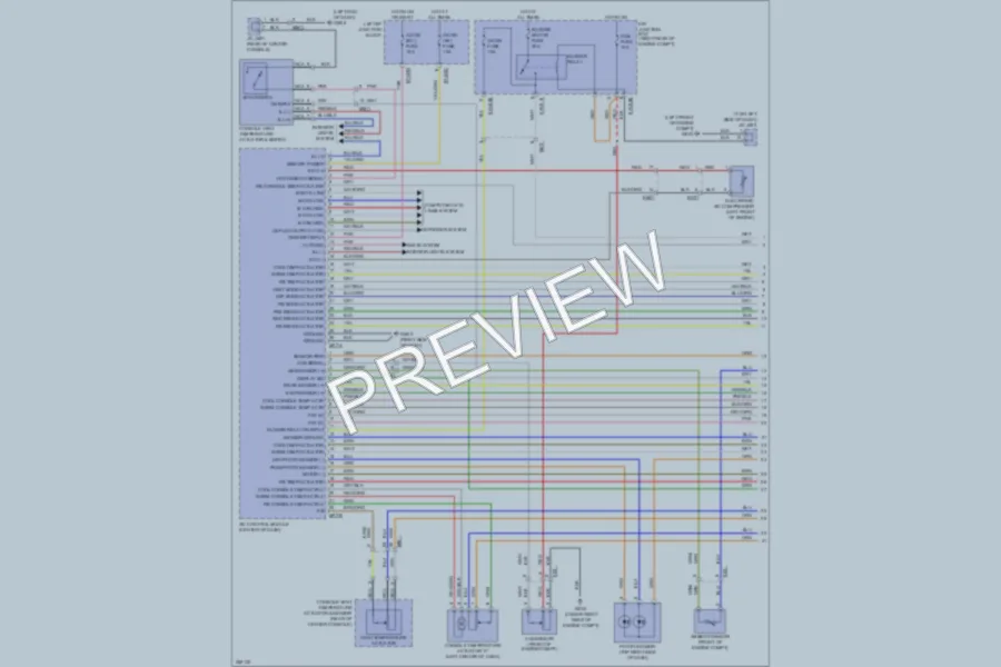 2011 Hyundai Equus Air Conditioning wiring diagram preview
