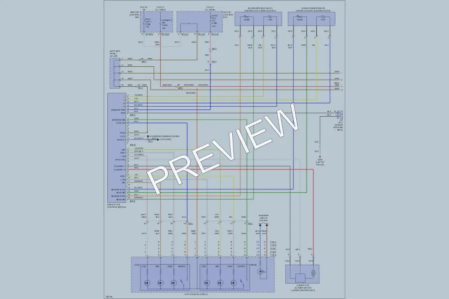 2011 Hyundai Equus Power Seats wiring diagram preview