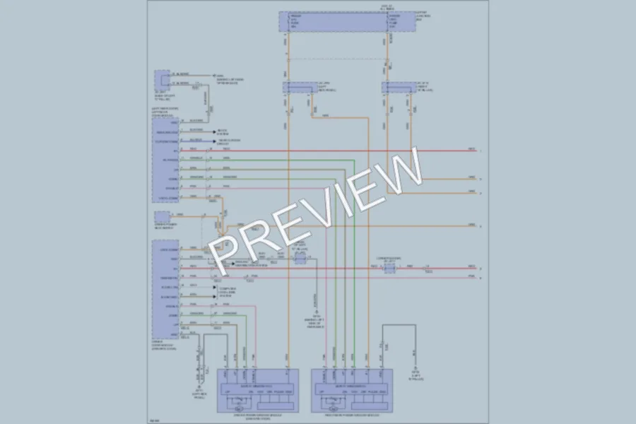 2011 Hyundai Equus Power Windows wiring diagram preview