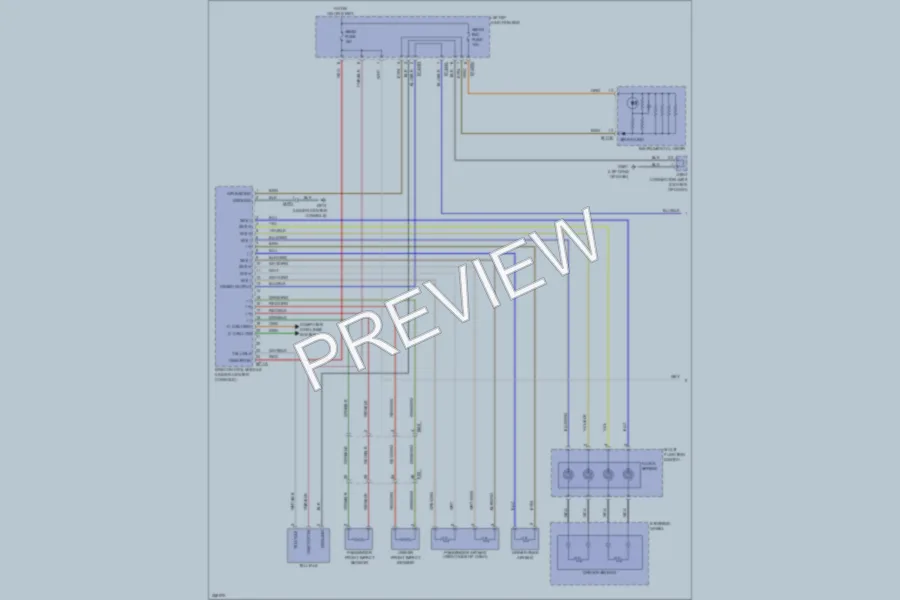 2011 Hyundai Equus Supplemental Restraints wiring diagram preview