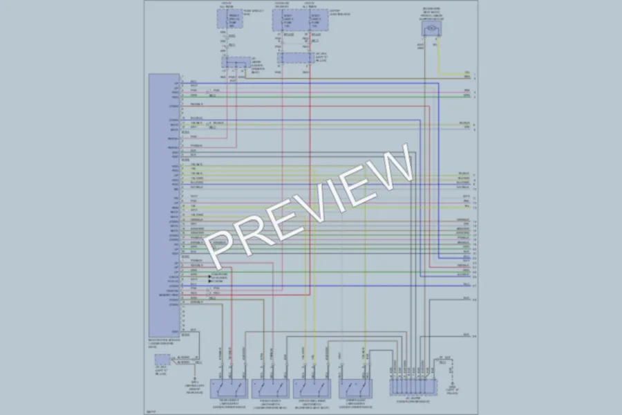 2011 Hyundai Genesis Memory Systems wiring diagram preview