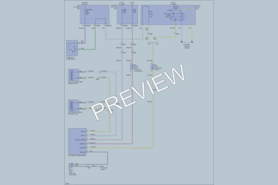 2011 Hyundai Genesis Power Mirrors wiring diagram preview