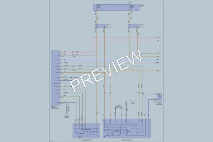 2011 Hyundai Genesis Power Windows wiring diagram preview