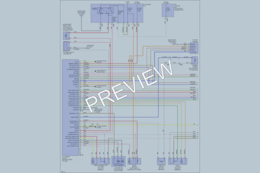 2011 Hyundai SantaFe Air Conditioning wiring diagram preview
