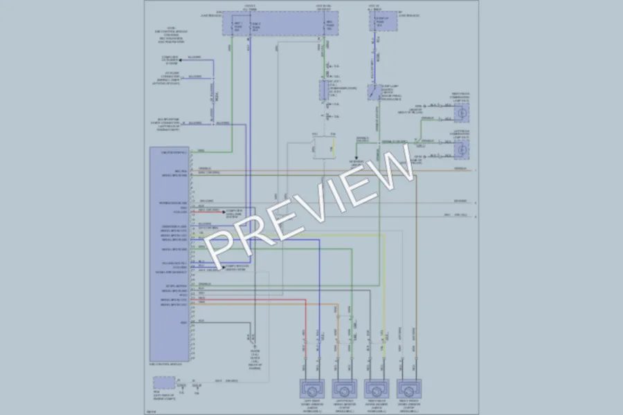 2011 Hyundai SantaFe Anti Lock Brakes wiring diagram preview