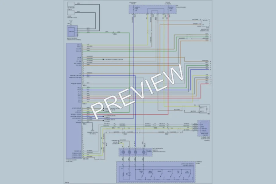 2011 Hyundai SantaFe Navigation wiring diagram preview