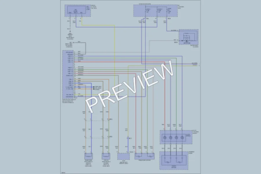2011 Hyundai SantaFe Supplemental Restraints wiring diagram preview