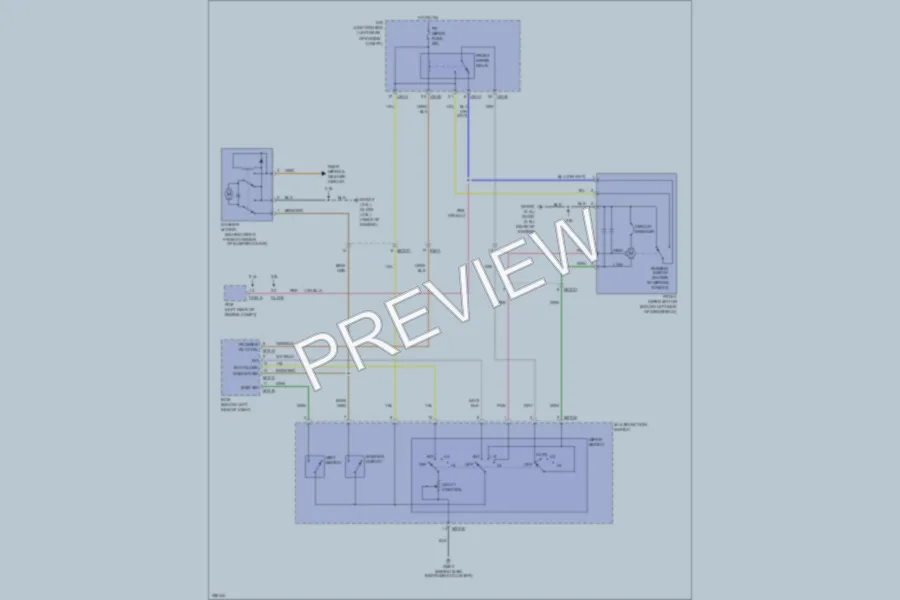 2011 Hyundai SantaFe Wiper Washer wiring diagram preview