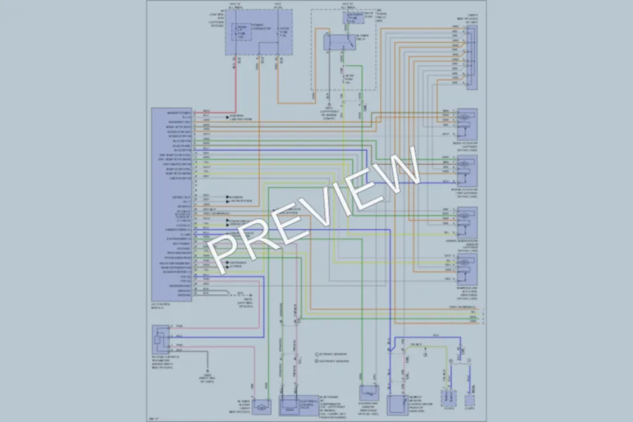 2011 Hyundai Sonata Air Conditioning wiring diagram preview