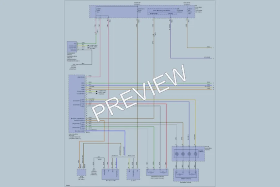 2011 Hyundai Sonata Supplemental Restraints wiring diagram preview
