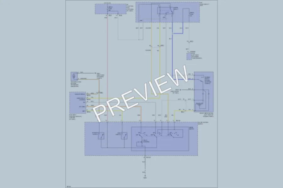 2011 Hyundai Sonata Wiper Washer wiring diagram preview