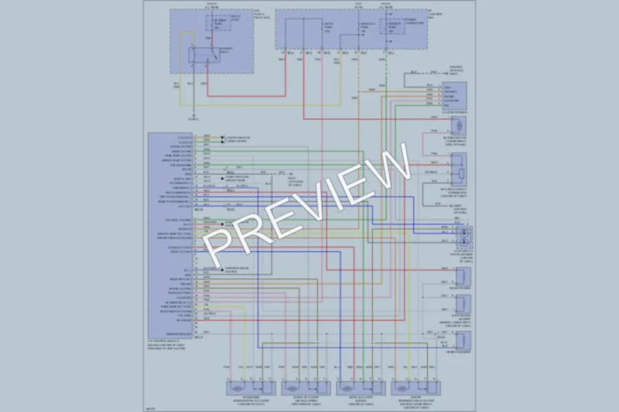 2011 Hyundai Tucson Air Conditioning wiring diagram preview