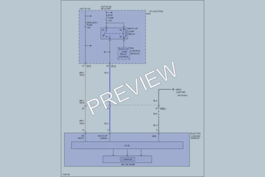 2011 Hyundai Tucson Power Mirrors wiring diagram preview
