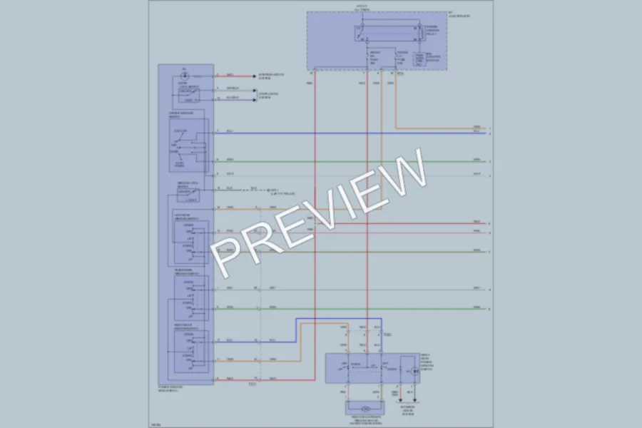 2011 Hyundai Tucson Power Windows wiring diagram preview