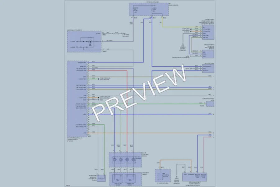 2011 Hyundai Tucson Supplemental Restraints wiring diagram preview