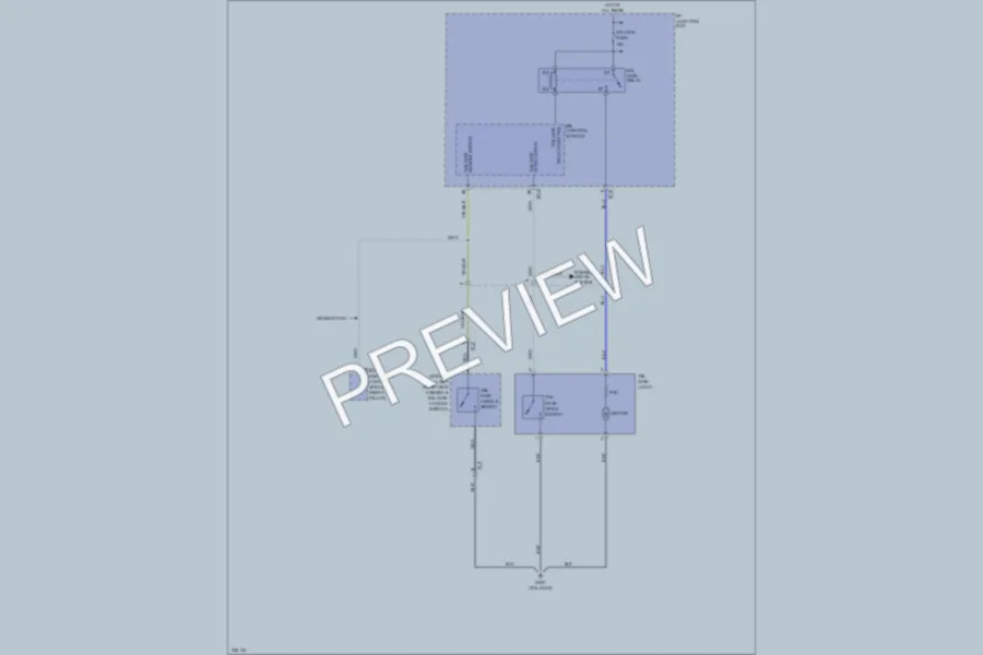 2011 Hyundai Tucson Trunk Tailgate Fuel Door wiring diagram preview