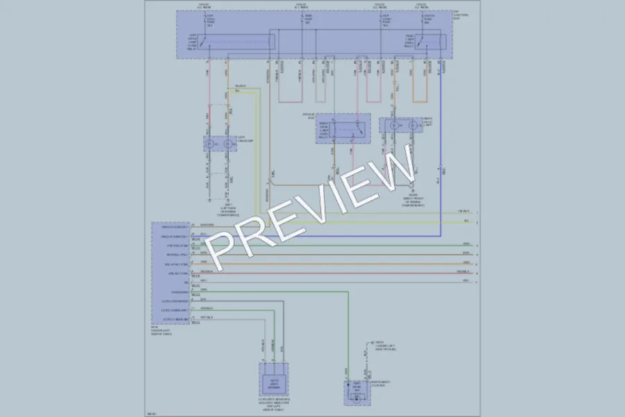 2011 Hyundai Veracruz Headlights wiring diagram preview