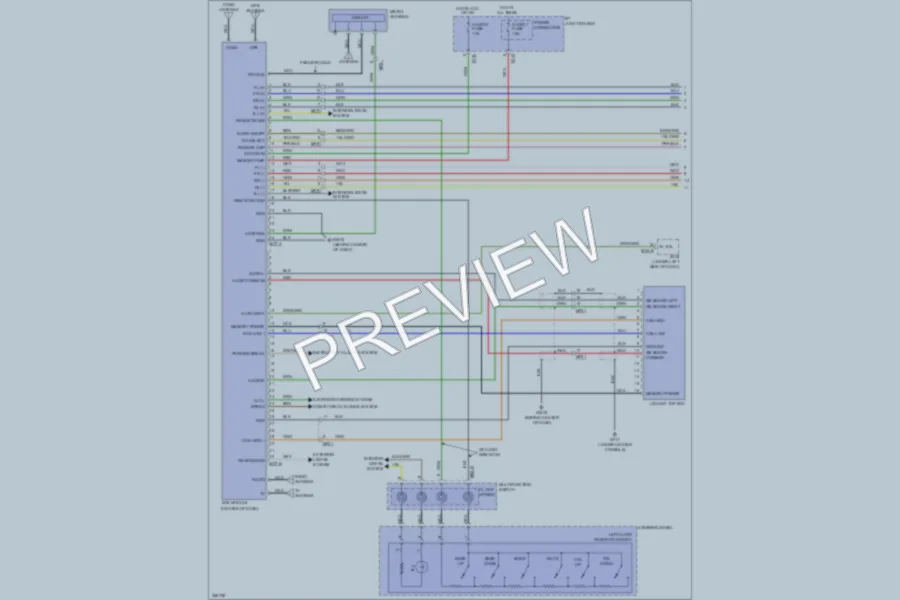 2011 Hyundai Veracruz Navigation wiring diagram preview