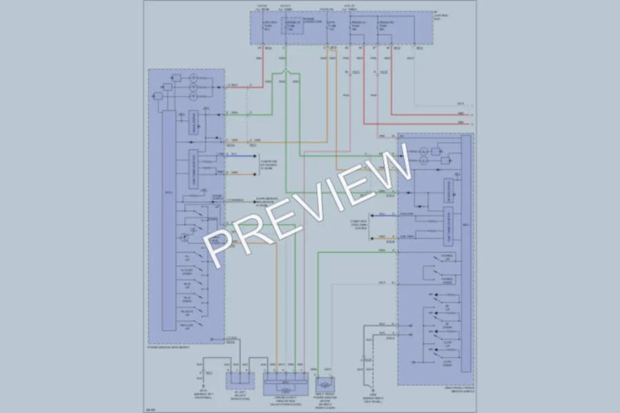 2011 Hyundai Veracruz Power Windows wiring diagram preview