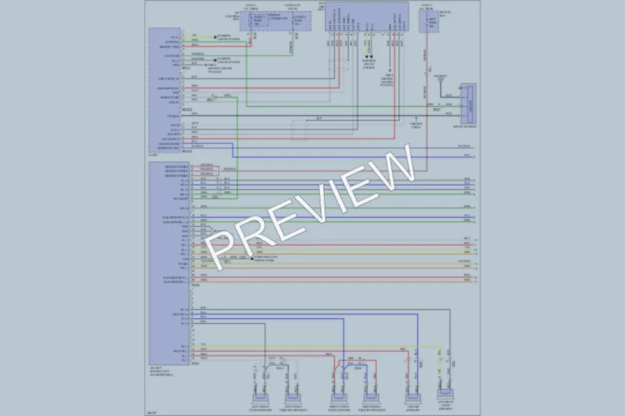 2011 Hyundai Veracruz Radio wiring diagram preview