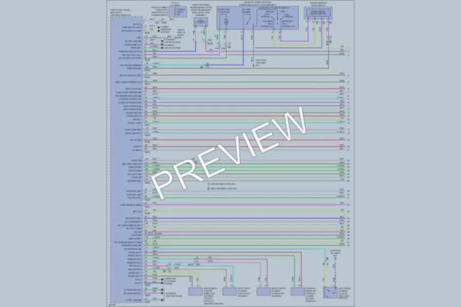 2011 Infiniti EX35 Anti Theft wiring diagram preview