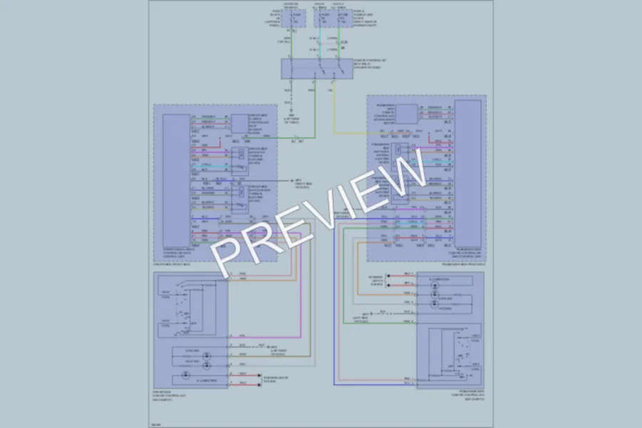 2011 Infiniti FX50 Power Seats wiring diagram preview