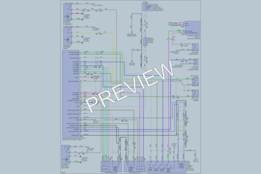 2011 Infiniti FX50 Trunk Tailgate Fuel Door wiring diagram preview