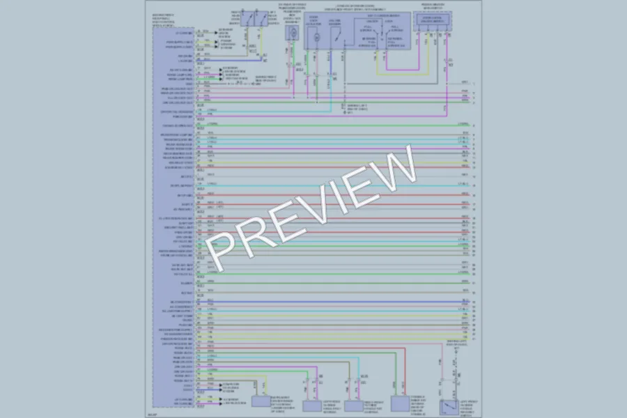2011 Infiniti G25 Power Door Locks wiring diagram preview