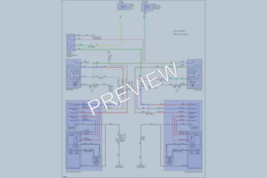 2011 Infiniti G25 Power Seats wiring diagram preview