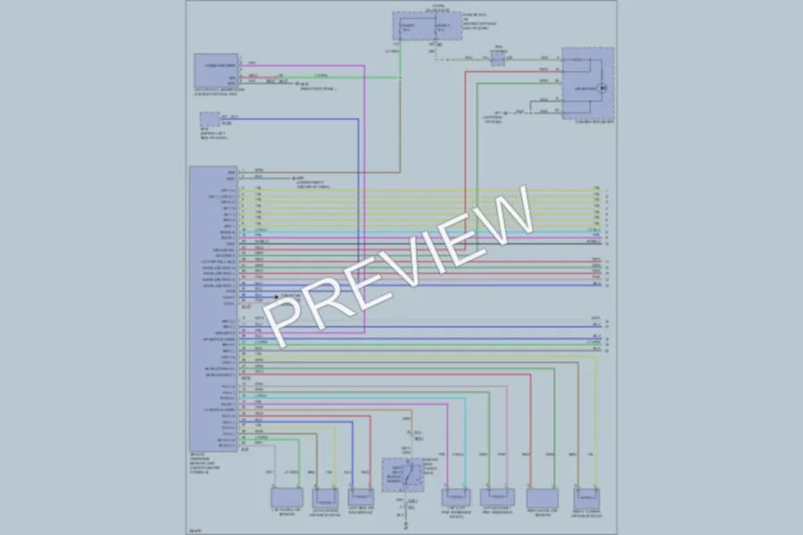 2011 Infiniti M37x Supplemental Restraints wiring diagram preview