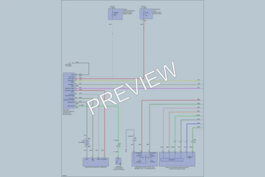2011 Infiniti M56 Power Windows wiring diagram preview