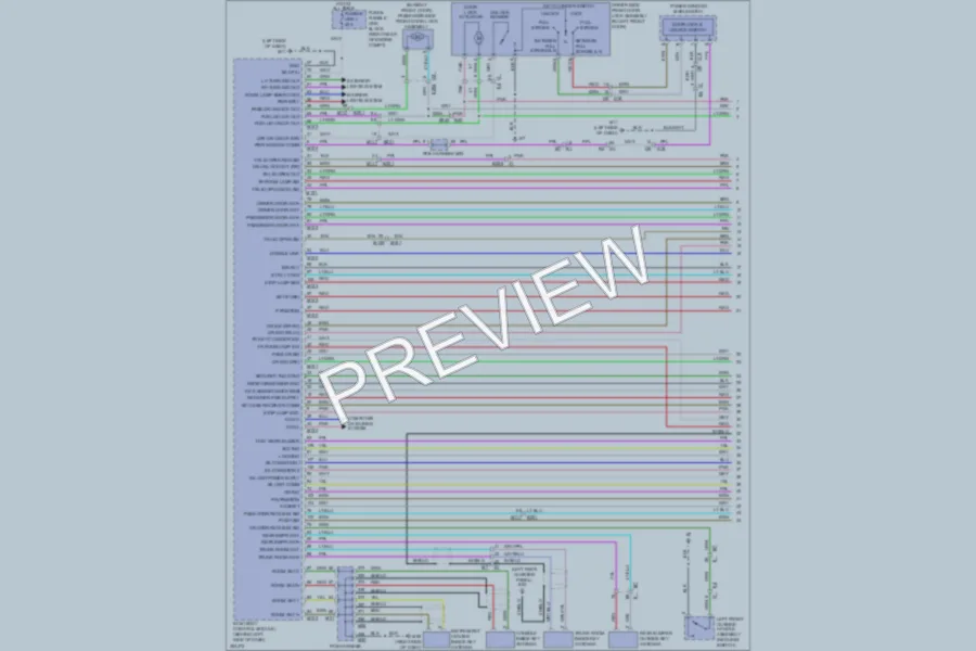 2011 Infiniti M56x Power Door Locks wiring diagram preview