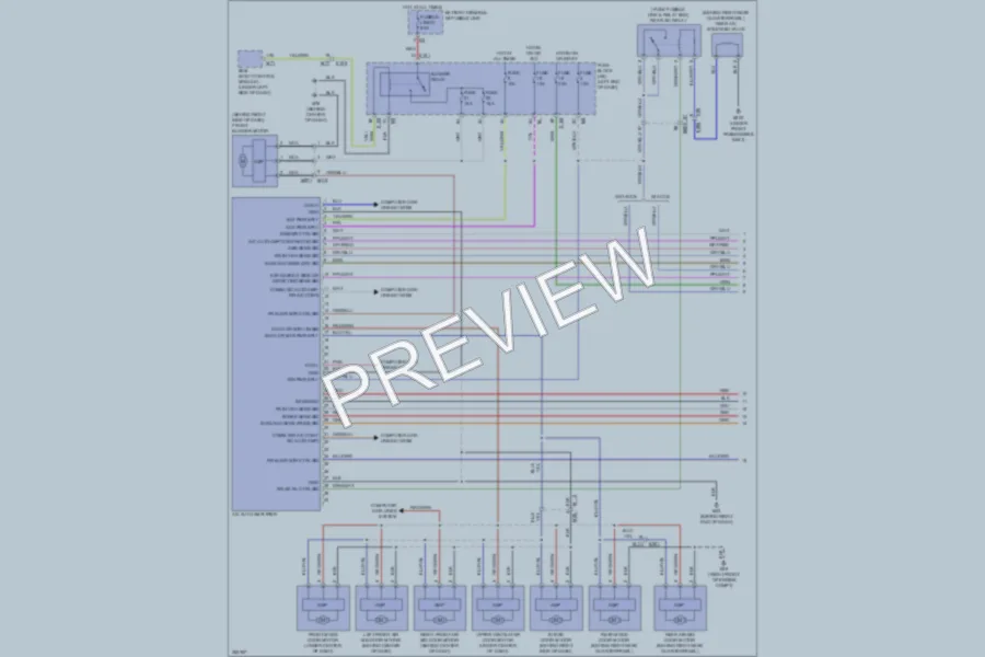 2011 Infiniti QX56 Air Conditioning wiring diagram preview