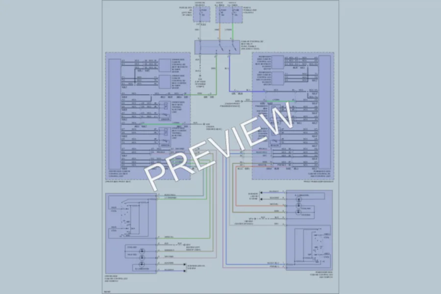 2011 Infiniti QX56 Power Seats wiring diagram preview