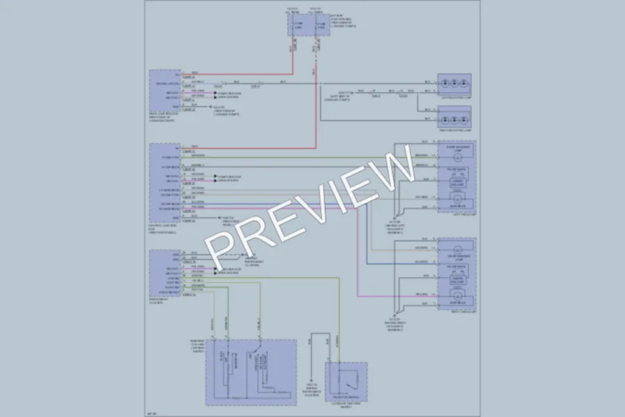 2011 Jaguar XF Headlights wiring diagram preview