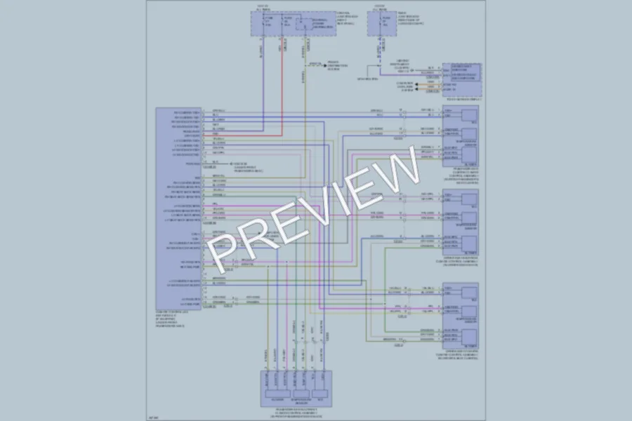 2011 Jaguar XF Power Seats wiring diagram preview