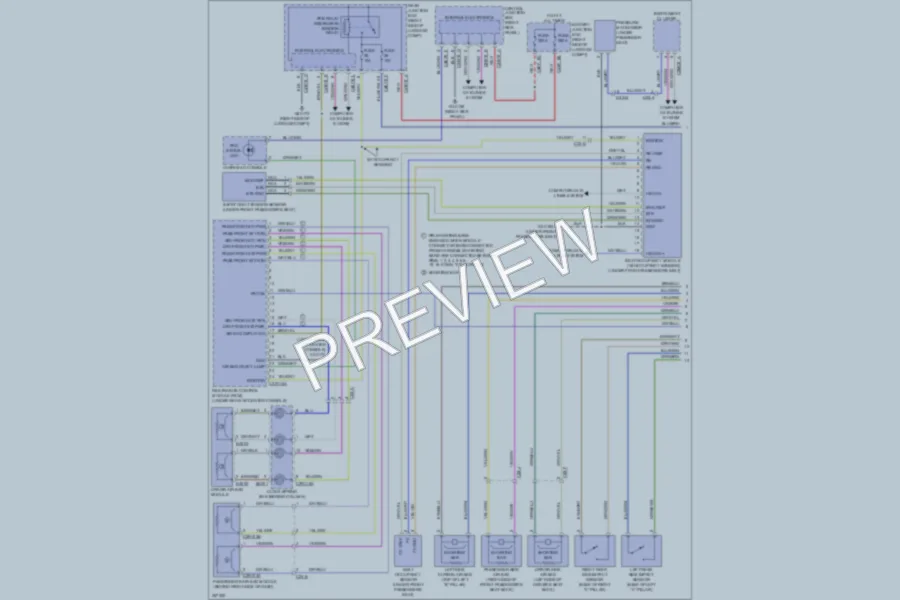 2011 Jaguar XF Supplemental Restraints wiring diagram preview