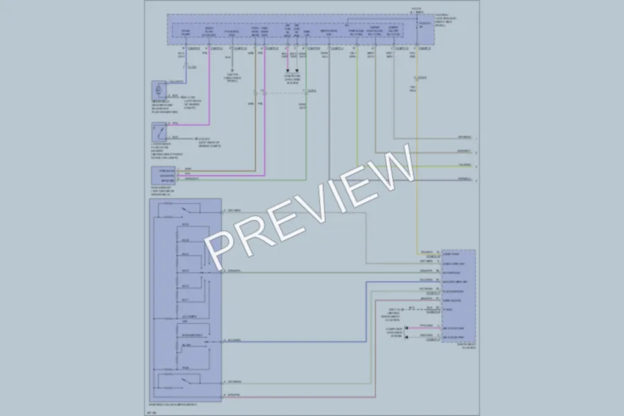 2011 Jaguar XF Wiper Washer wiring diagram preview