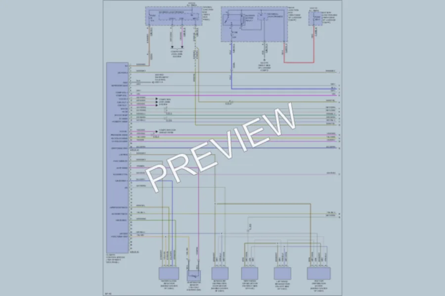 2011 Jaguar XFR Air Conditioning wiring diagram preview