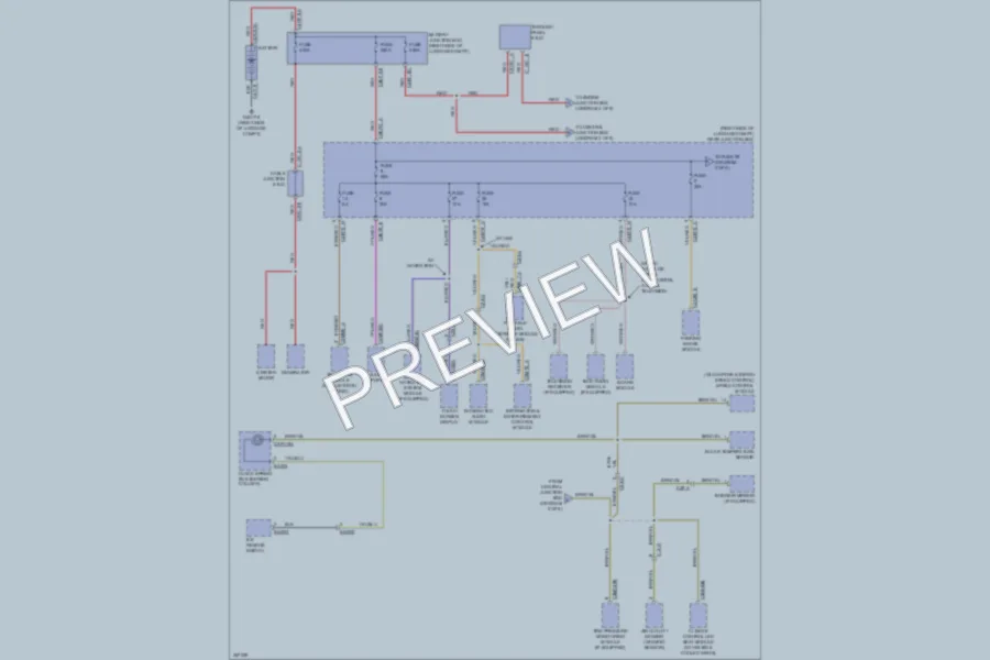 2011 Jaguar XFR Power Distribution wiring diagram preview