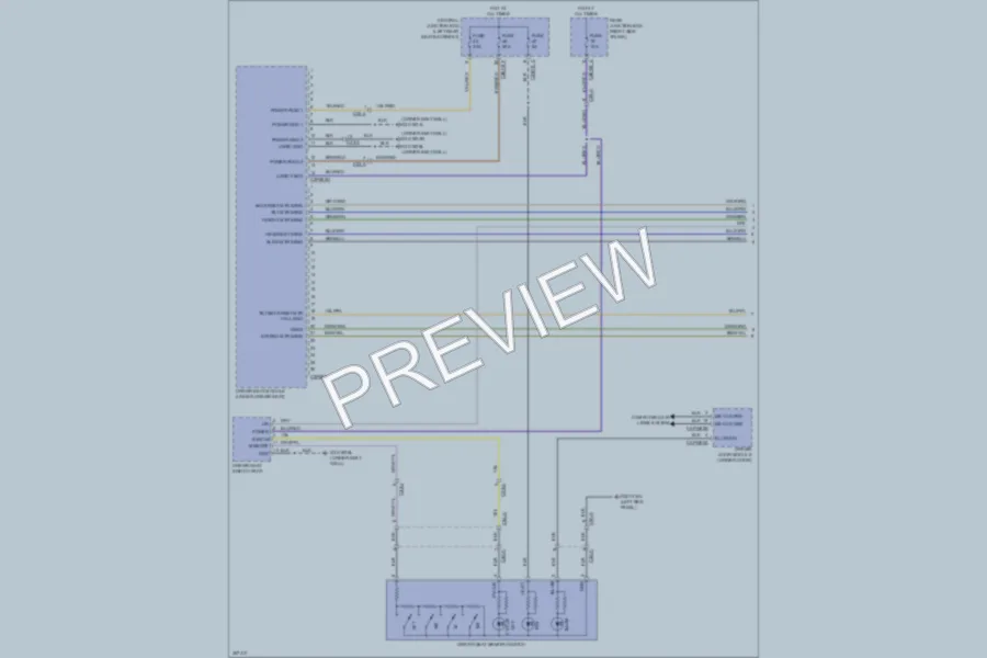 2011 Jaguar XJLSupercharged Memory Systems wiring diagram preview