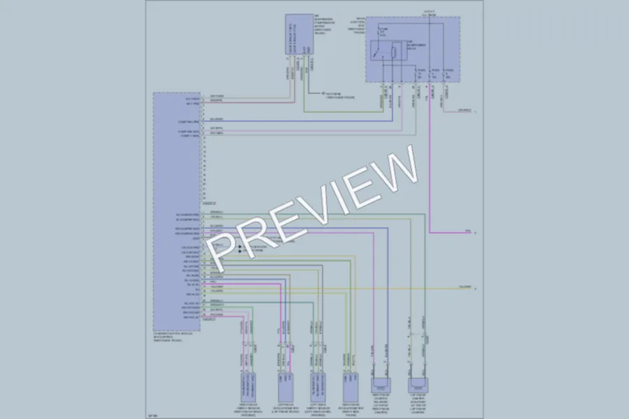 2011 Jaguar XJSupersport Electronic Suspension wiring diagram preview