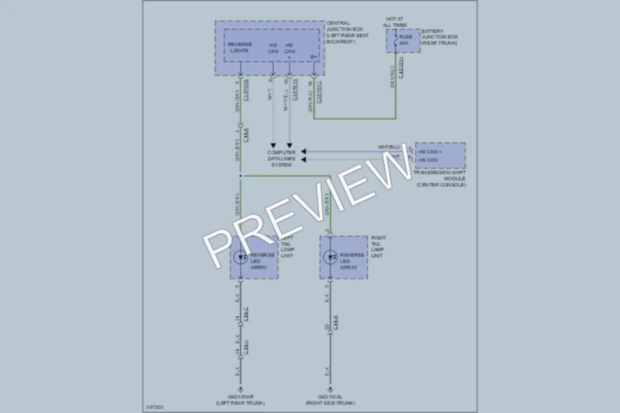 2011 Jaguar XJSupersport Exterior Lights wiring diagram preview