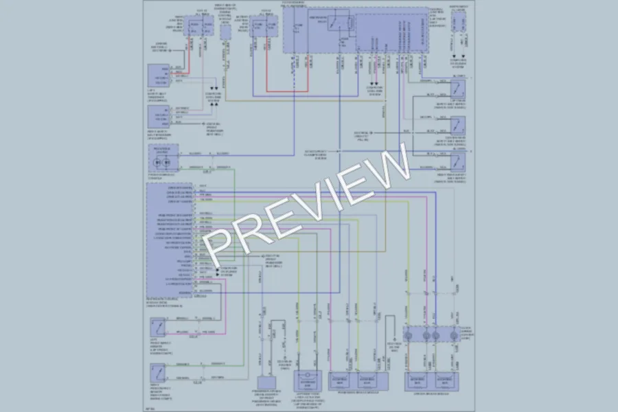 2011 Jaguar XJSupersport Supplemental Restraints wiring diagram preview