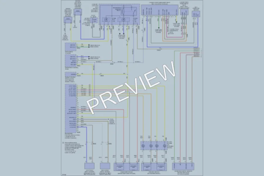 2011 Jaguar XK Supplemental Restraints wiring diagram preview