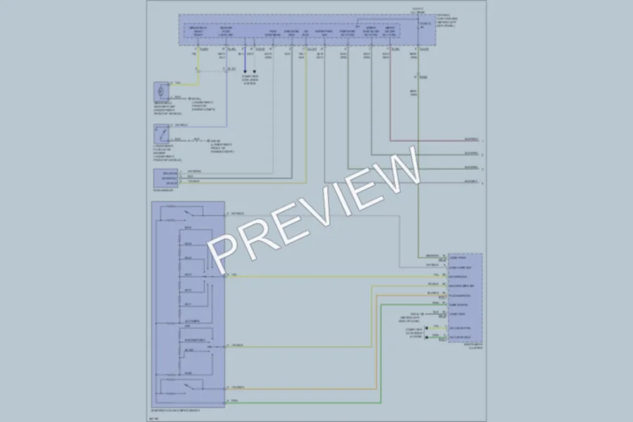 2011 Jaguar XK Wiper Washer wiring diagram preview