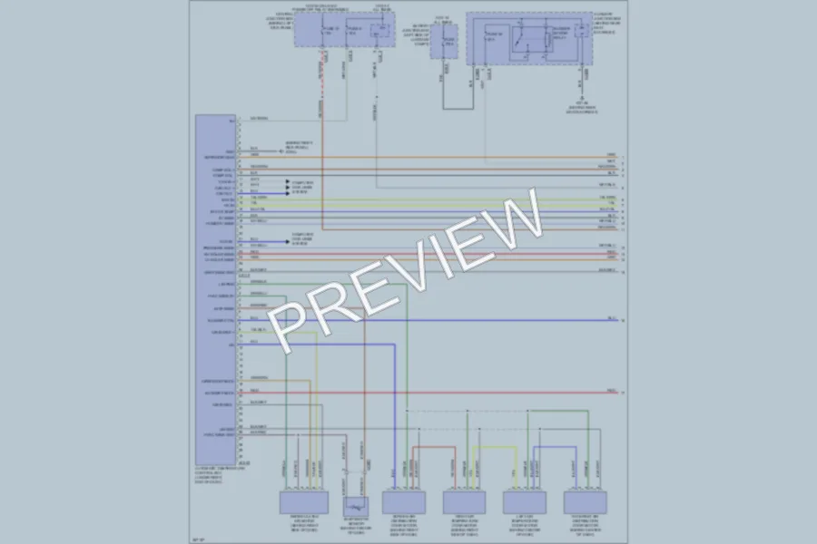 2011 Jaguar XKR Air Conditioning wiring diagram preview