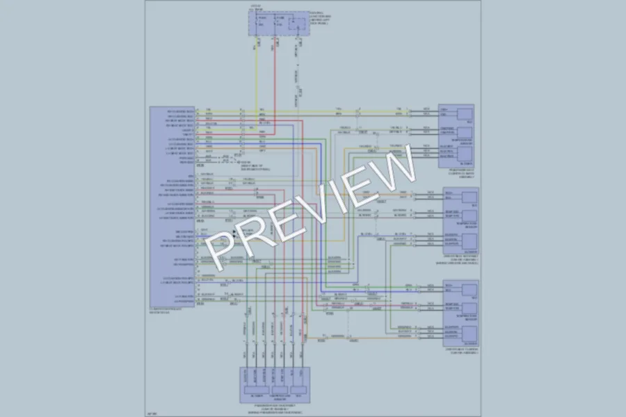 2011 Jaguar XKR Power Seats wiring diagram preview