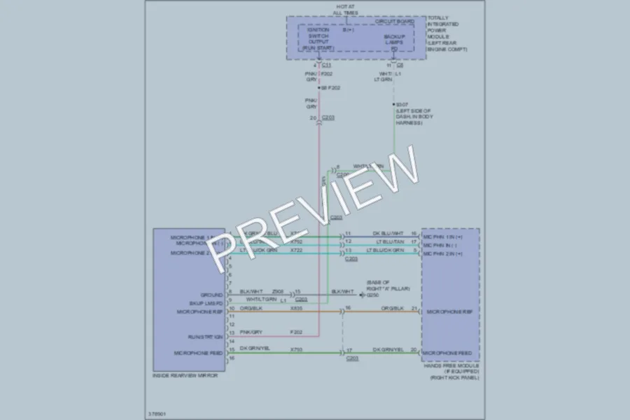 2011 Jeep Compass Power Mirrors wiring diagram preview