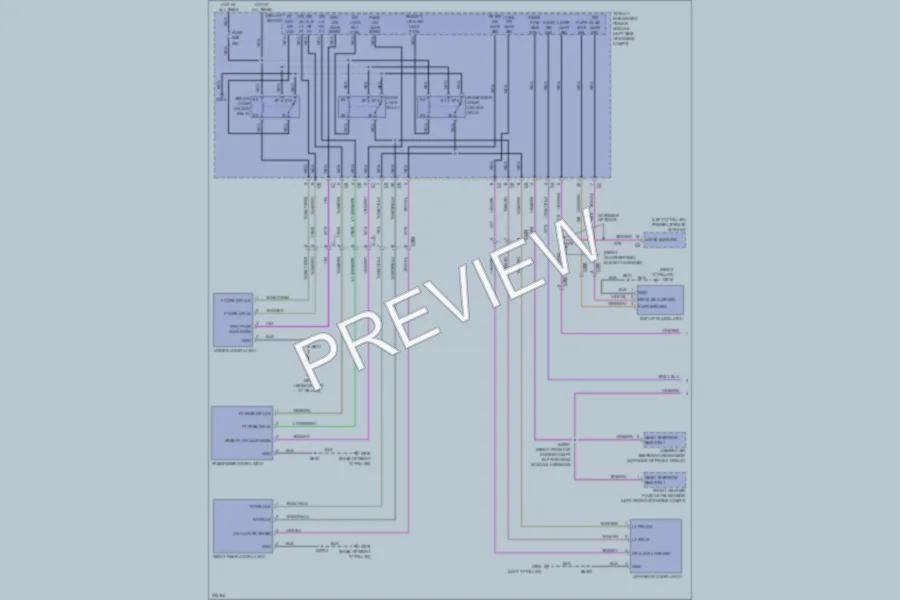 2011 Jeep GrandCherokee Power Door Locks wiring diagram preview